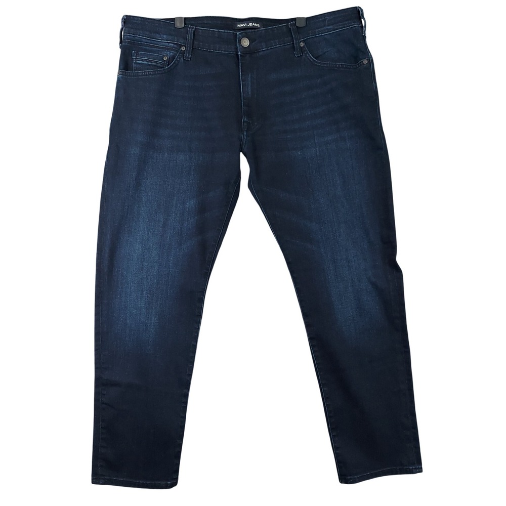Mavi Jeans Jake Slim Leg Mens 40x29 Dark Indigo Blue Denim Stretch Pants